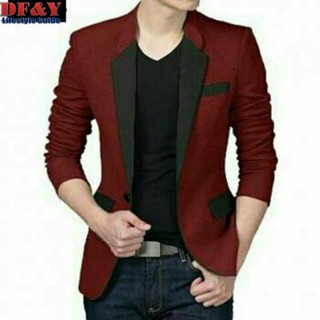 Men hot sale red blazer