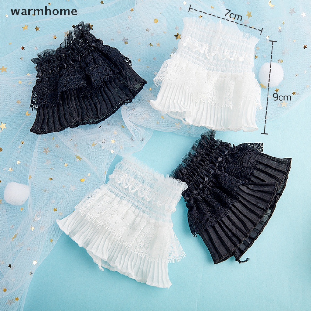 warmhome Detachable Sleeves Fake Cuffs Female Lace Thin Pleated 
