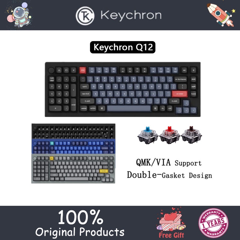 Keychron Q12 QMK/VIA 96% wired 98-key customized mechanical keyboard ...