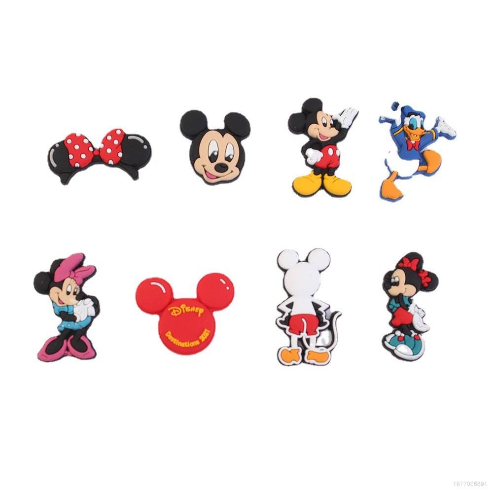 BH3 Mickey Mouse Minnie Croc Shoes Charms Pins Jibbitz for Crocs Donald ...