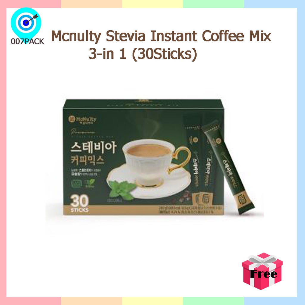 Mcnulty Stevia Instant Coffee Mix 3in 1/ Diet Coffee / Zero Sugar