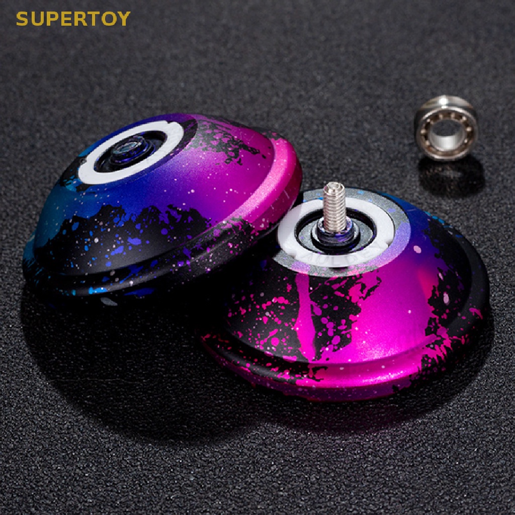 SUPERTOY Metal Alloy Aluminum Yoyo Professional with 10 Ball kk bearing