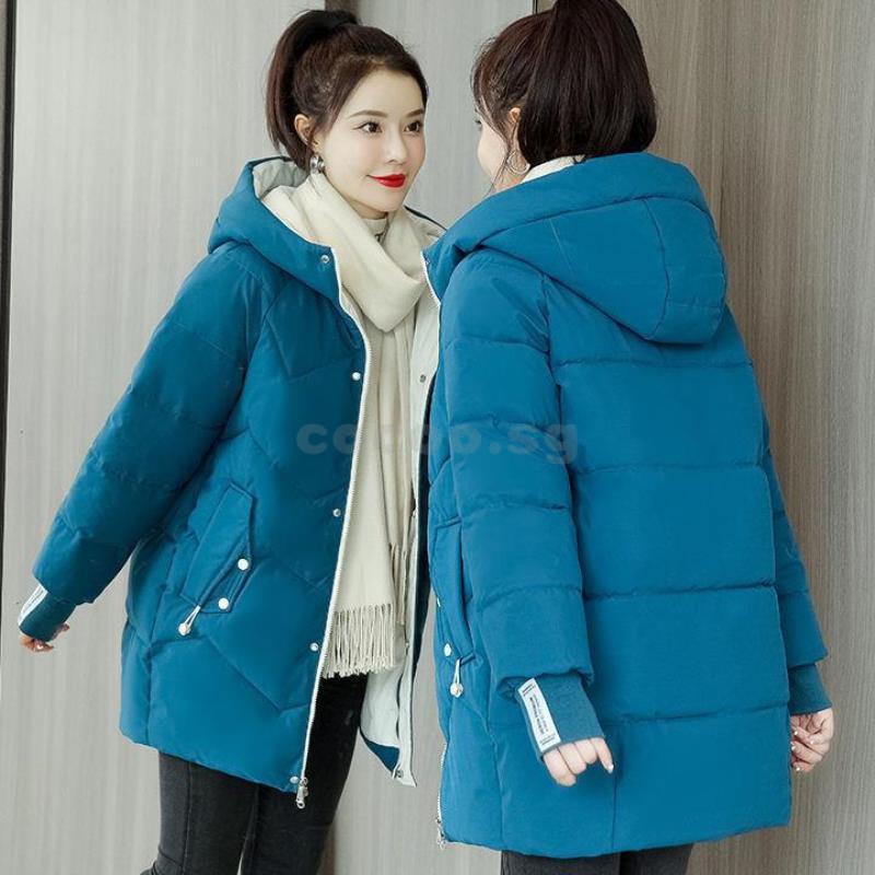 down CottonPadded Jacket Women's MidLength 2022 New Korean Style