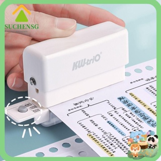 KW-trio 3/6-Hole Paper Punch Loose Leaf Binder 3/6/9-Hole A4A5B5 Document  Stapler DIY Manual Drilling Student Handbook Diary