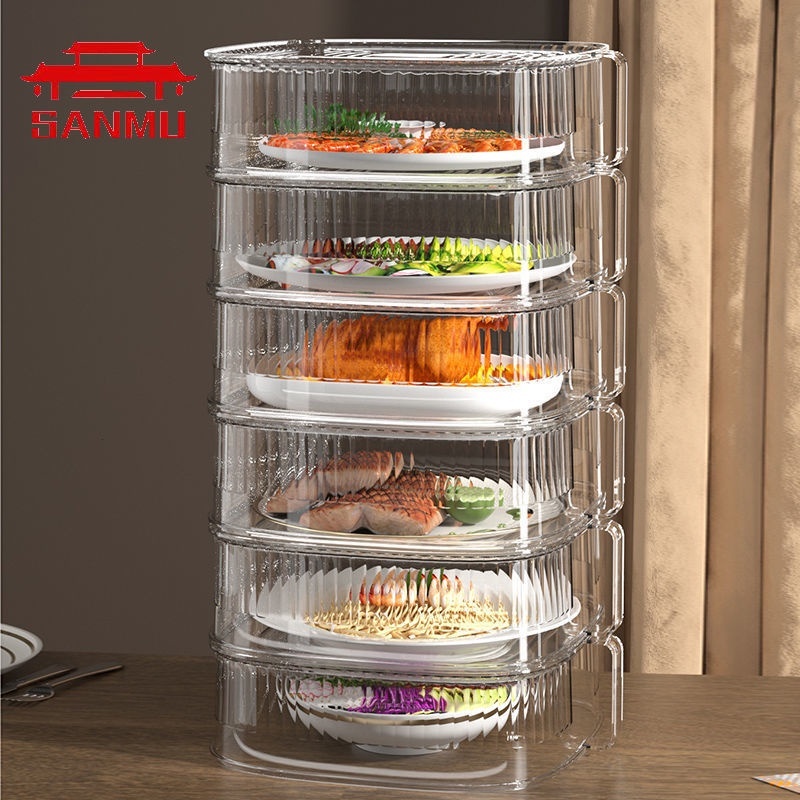 Food cover Transparent Stackable Food Insulation Cover Dustproof for ...