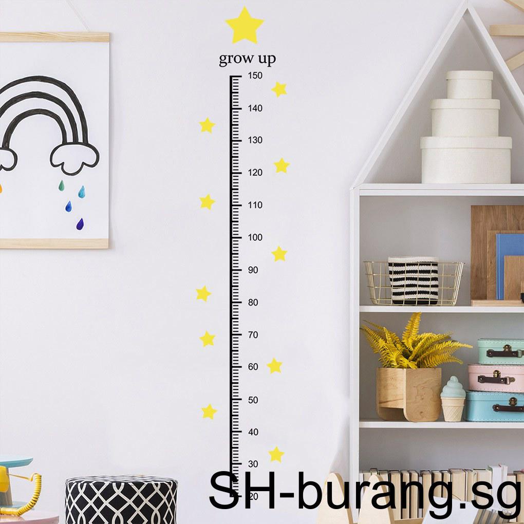 Height Measure Wall Sticker Scene Layout Self-adhesive Growth Chart ...