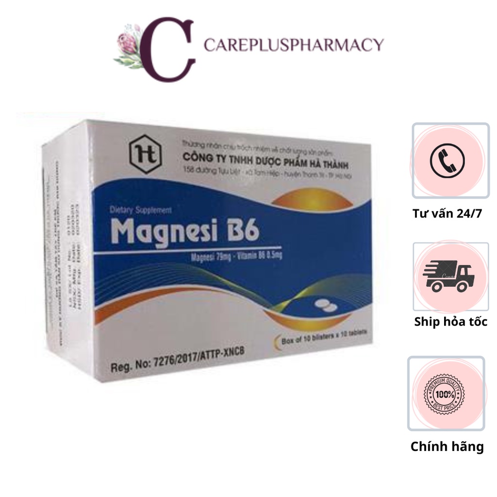 Magnesium b6 Box Of 100 Tablets Magnesium And vitamin b6 Supplements