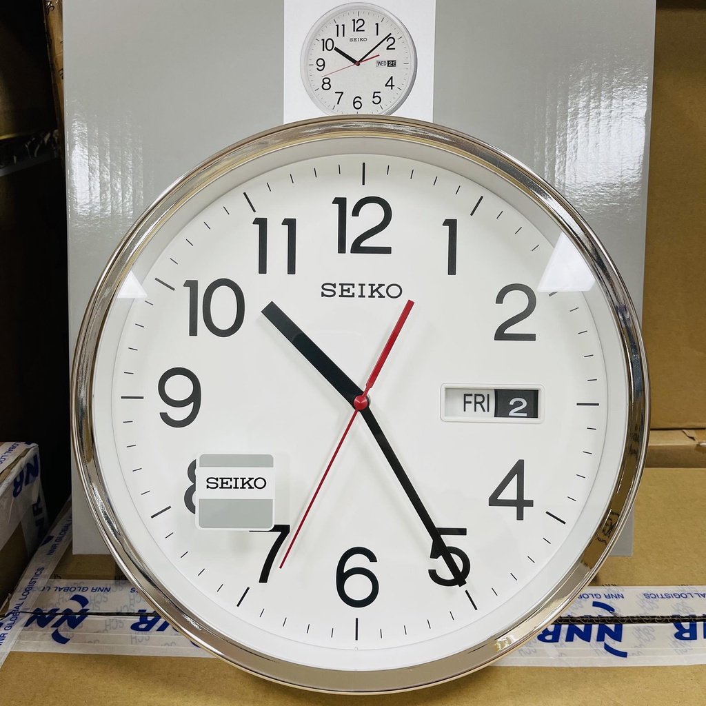 [Original] Seiko QXF104SN Day & Date Display Analog Wall Clock QXF104S