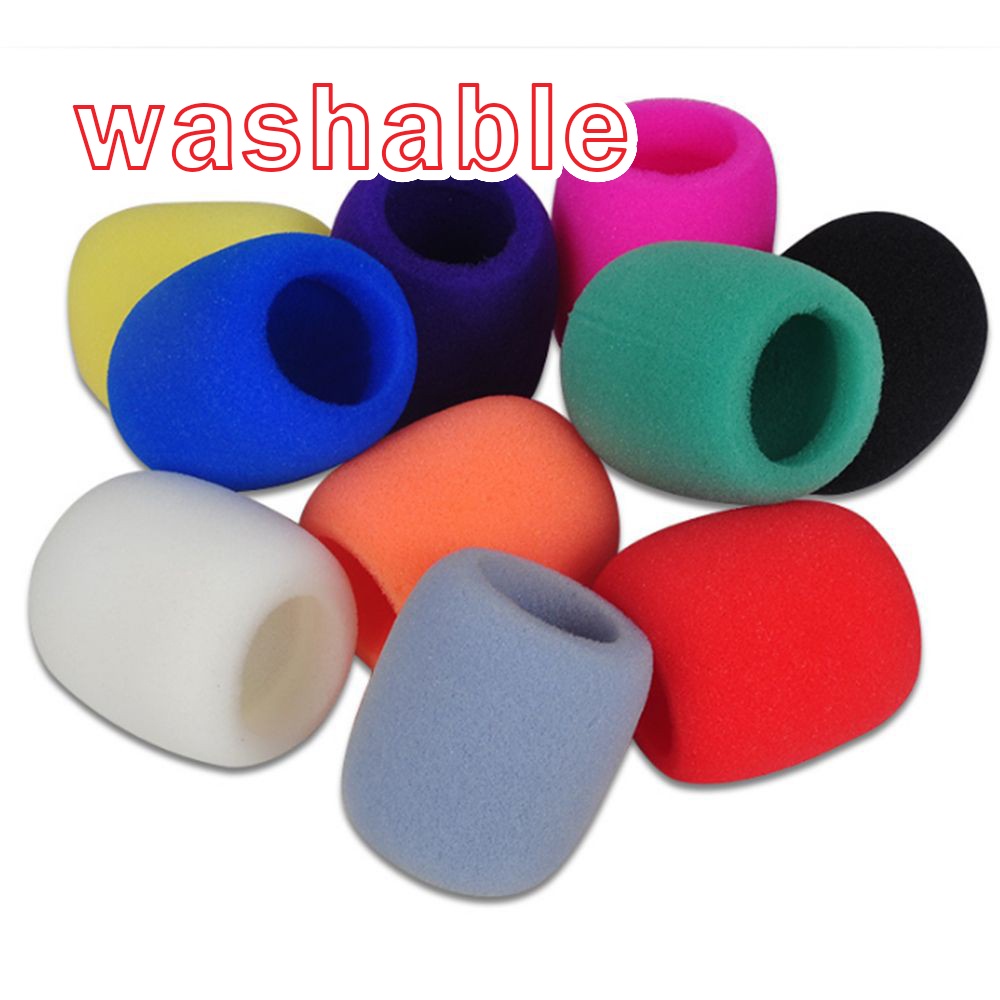 10PCS Microphone Covers Microphone Windscreen Sponge Cover Headset Mic
