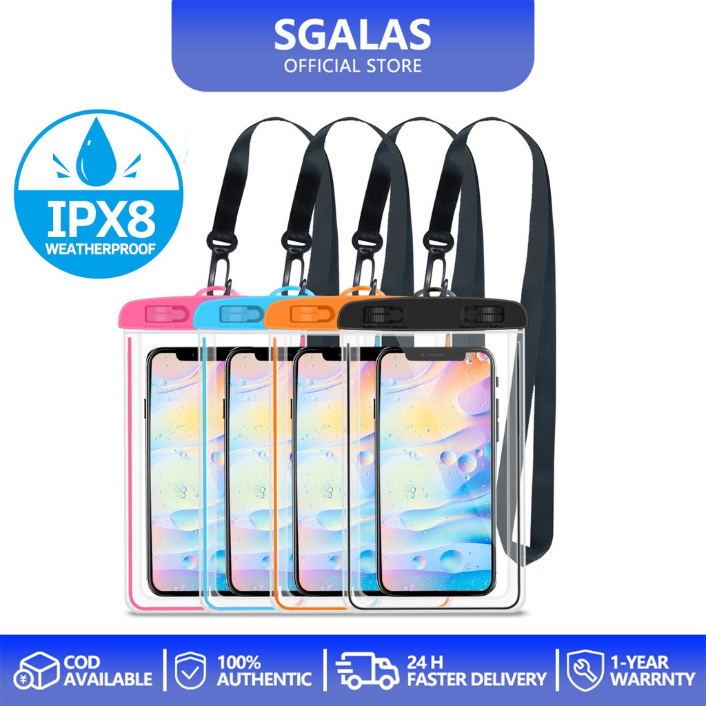 SGALAS Waterproof Phone Pouch Underwater Phone Bag Case Swimming Diving