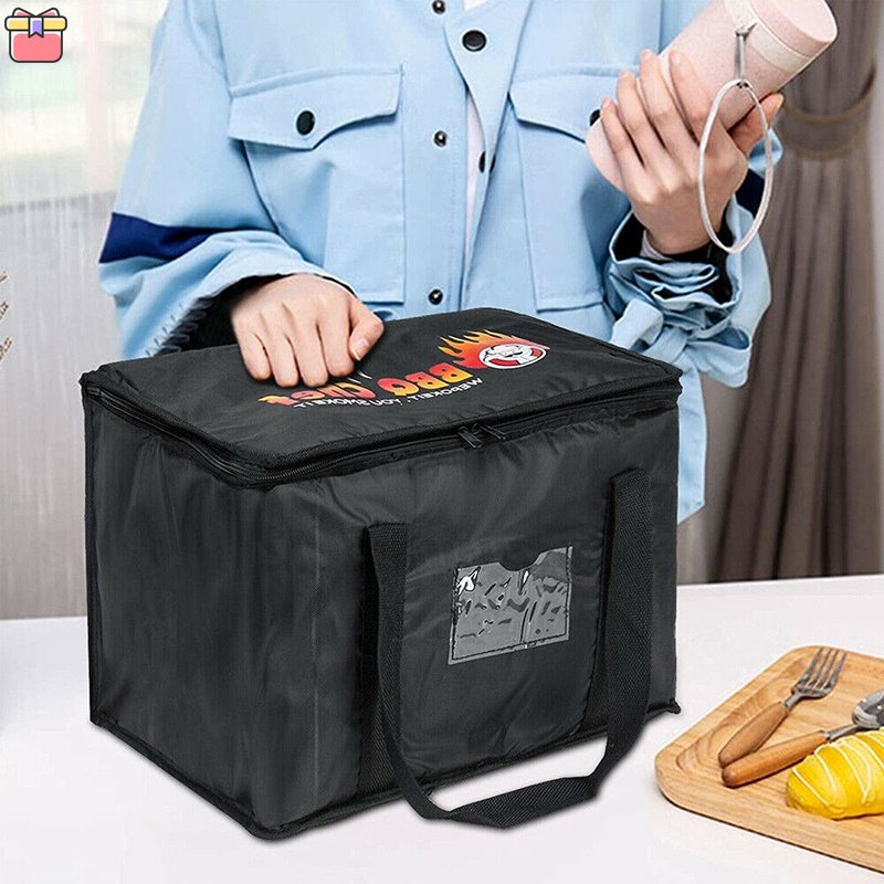 50L Large Food Delivery Insulated Bags Thermal Warm/Cold Takeaway Bag