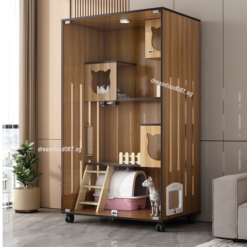 Large Space Cat Villa Cat Cage Cat House With Free Access Door Cat