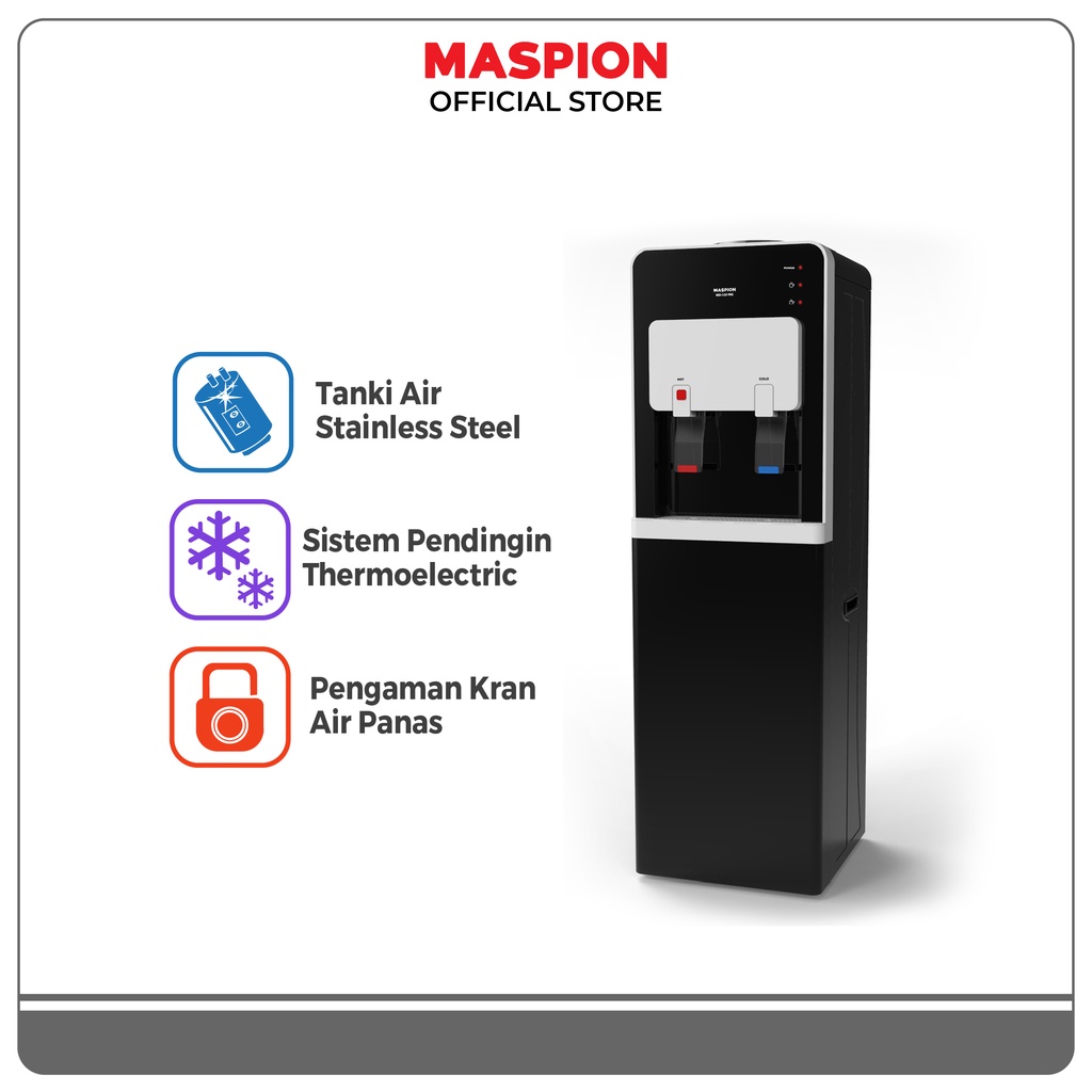 Maspion Standing Dispenser Hot and Cold MD 110 PAS Thermoelectric