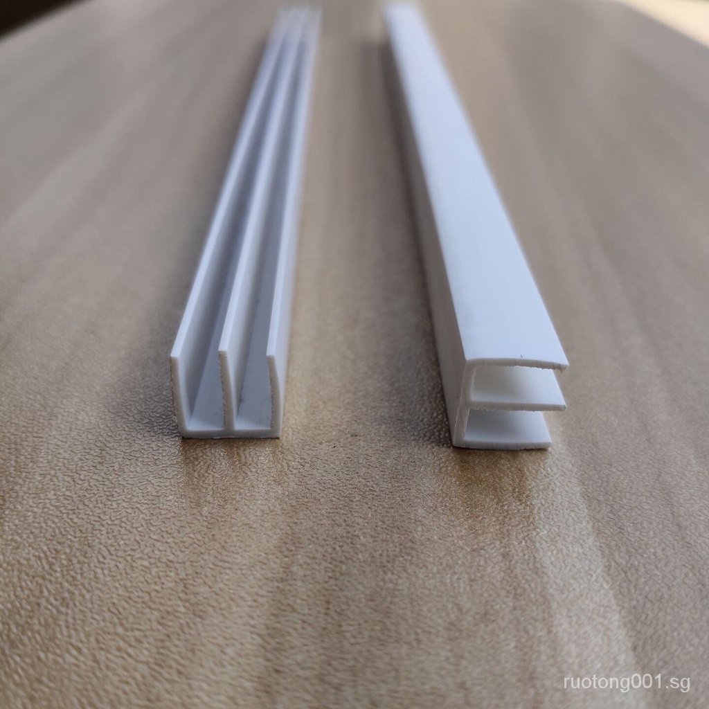 3mm Glass Sliding Door PVC Rail Sliding Door Track/Plastic