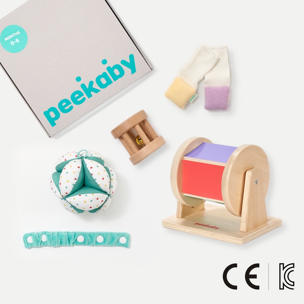 [Peekaby] The First Developmental Toys Set for Babies 06 Months