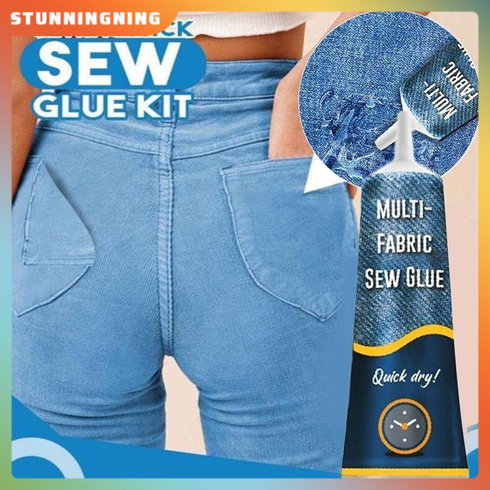 30/50ml Liquid Glue Instant Fabric Leather Glue Sew Glue Kit Sewing