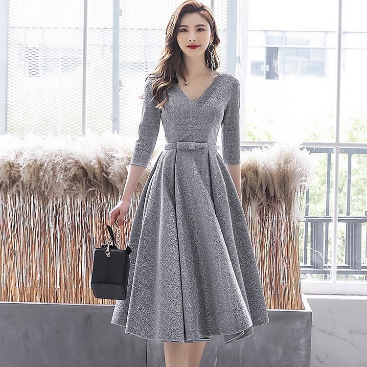 Elegant grey clearance dresses