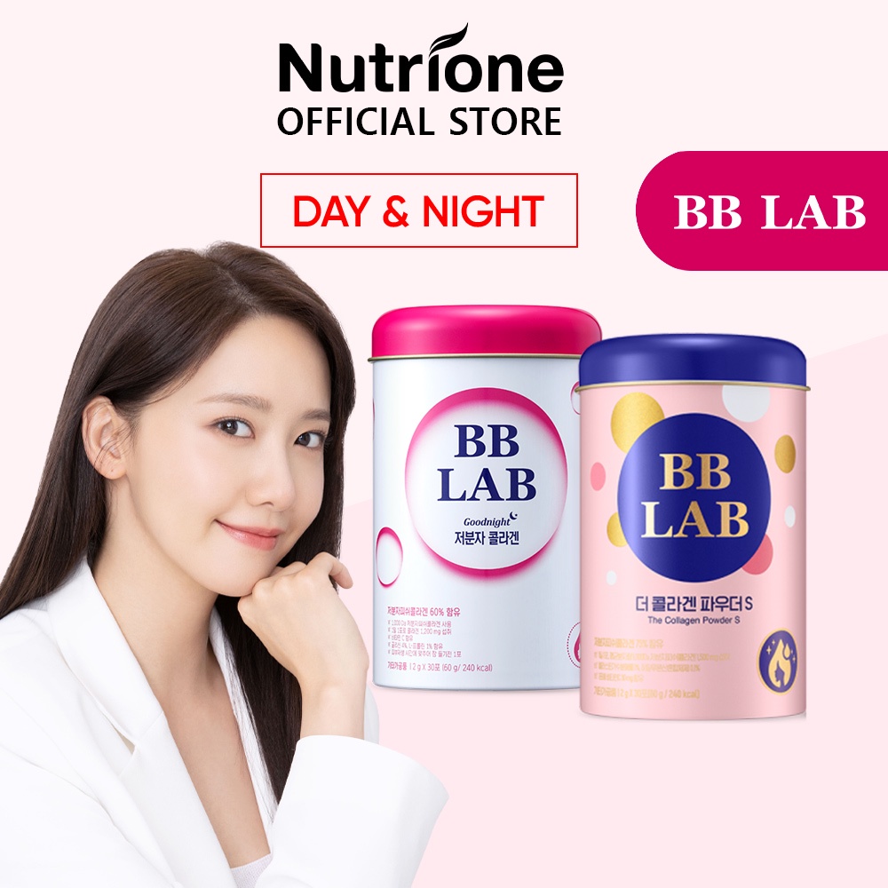 [Day&Night Pack] NUTRIONE BB LAB Yoona Good Night Collagen + Collagen Powder S (2g x 60 sticks)