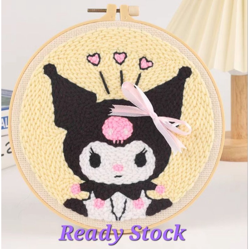 Punch needle embroidery kit Shopee Singapore