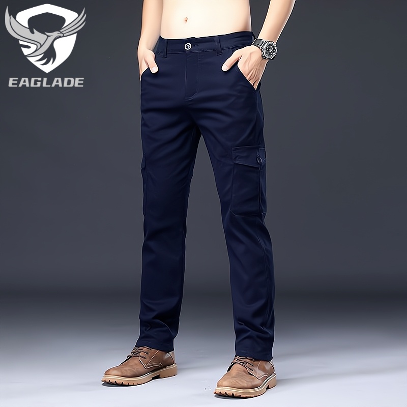 Mens dark blue hot sale cargo pants