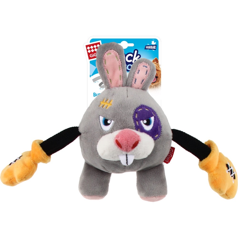 GiGwi Rock Zoo Bungee Plush Dog Toy (Rabbit) Shopee Singapore