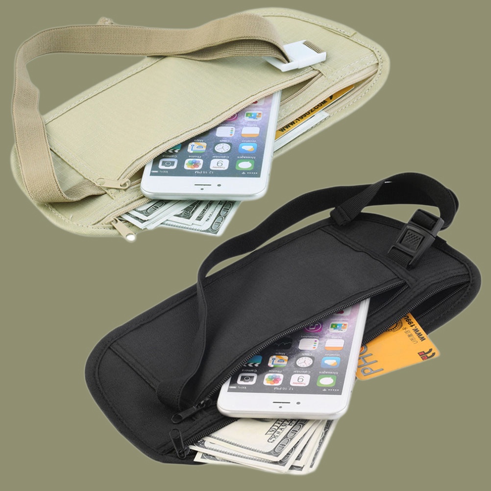 Travel Waist Packs Pouch for Passport Money Belt Bag Hidden Security Wallet Gift Invisible