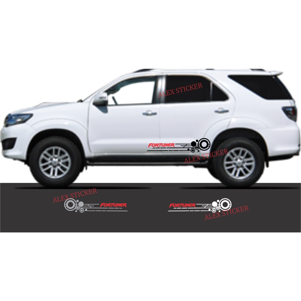 Fortuner STICKER TOYOTA FORTUNER Car STICKER Side BODY Spots Shopee