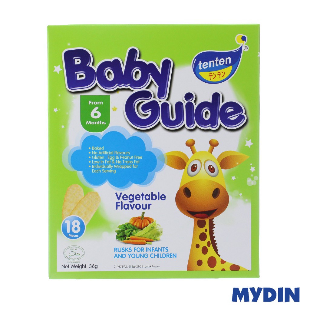 Tenten Baby Rusk Vegetable (36g) | Shopee Singapore