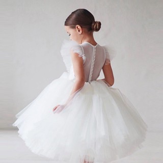 White tulle dress hot sale baby girl