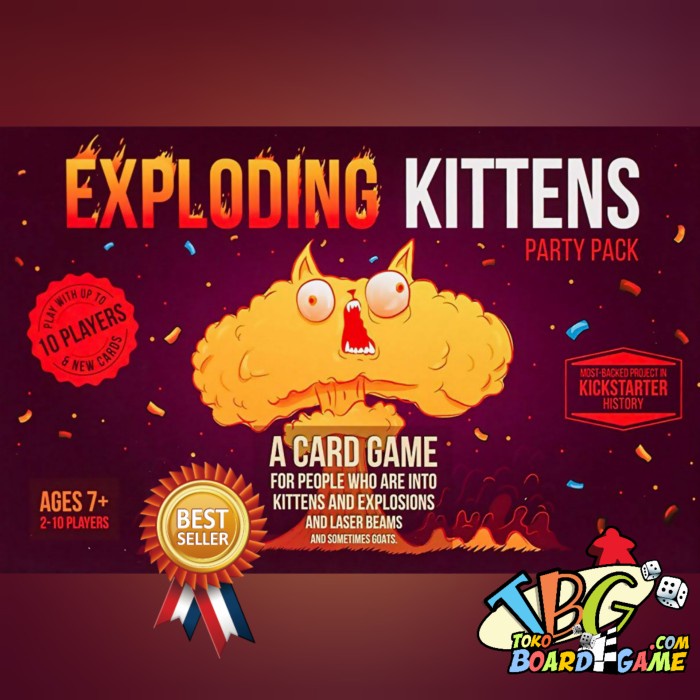 Exploding Kittens Party Edition (Original) Party Pack Shopee Singapore