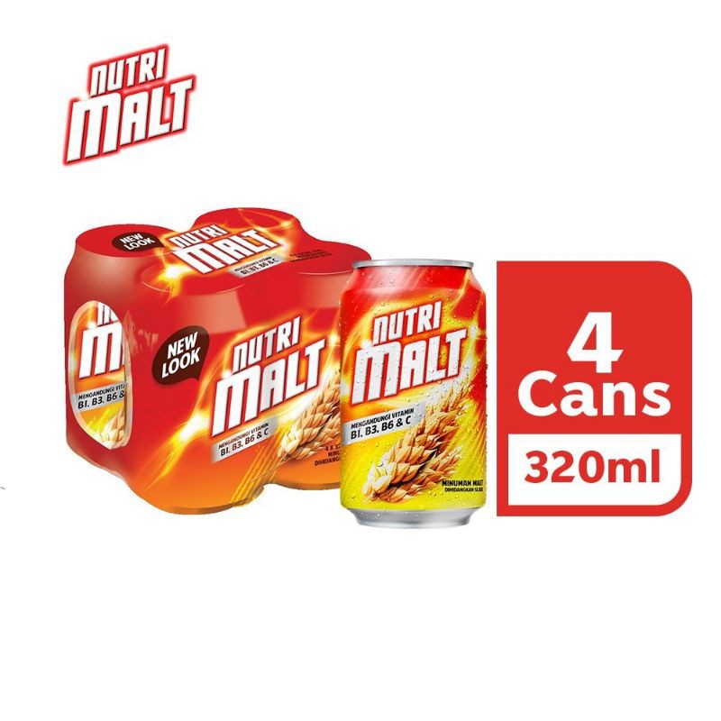 Nutri Malt Can Drink (4 x 320ml) Shopee Singapore