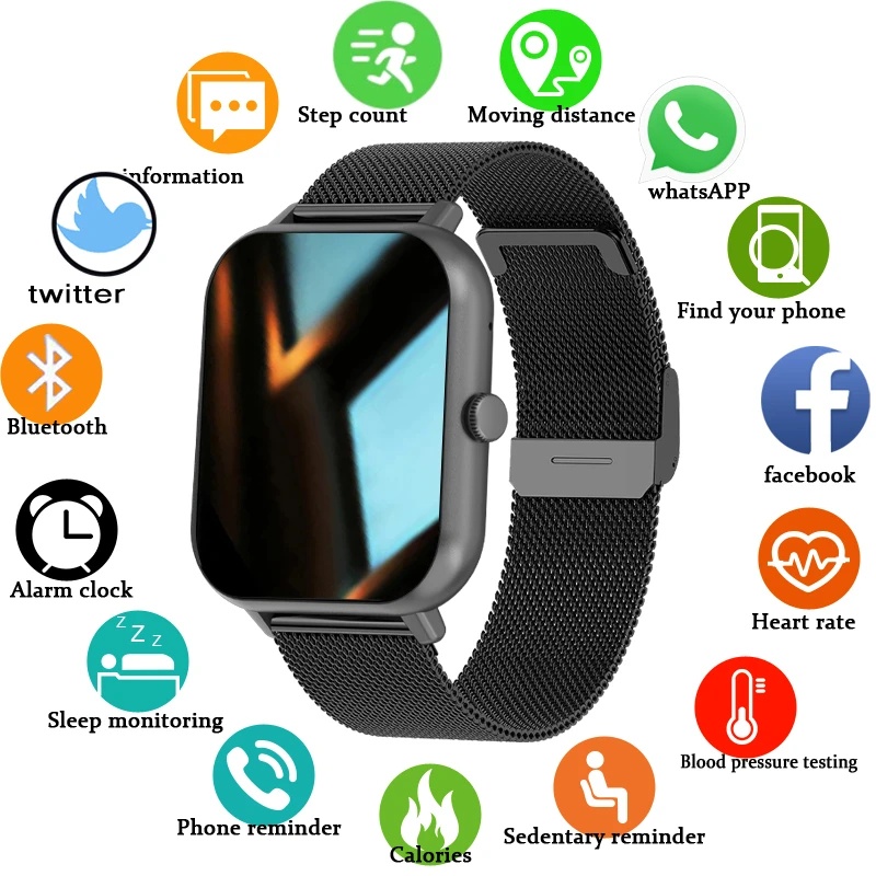 Lige New Bluetooth Call Smart Watch Men Women Full Touch Screen Sports Fitness Watch Bluetooth 7901