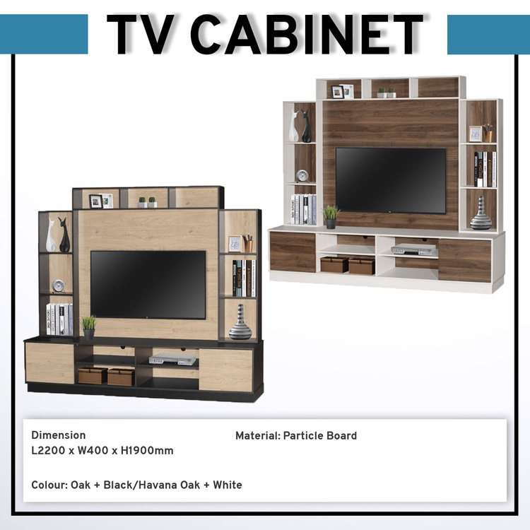 TV With Feature Wall Mount TV Rack Shopee Singapore