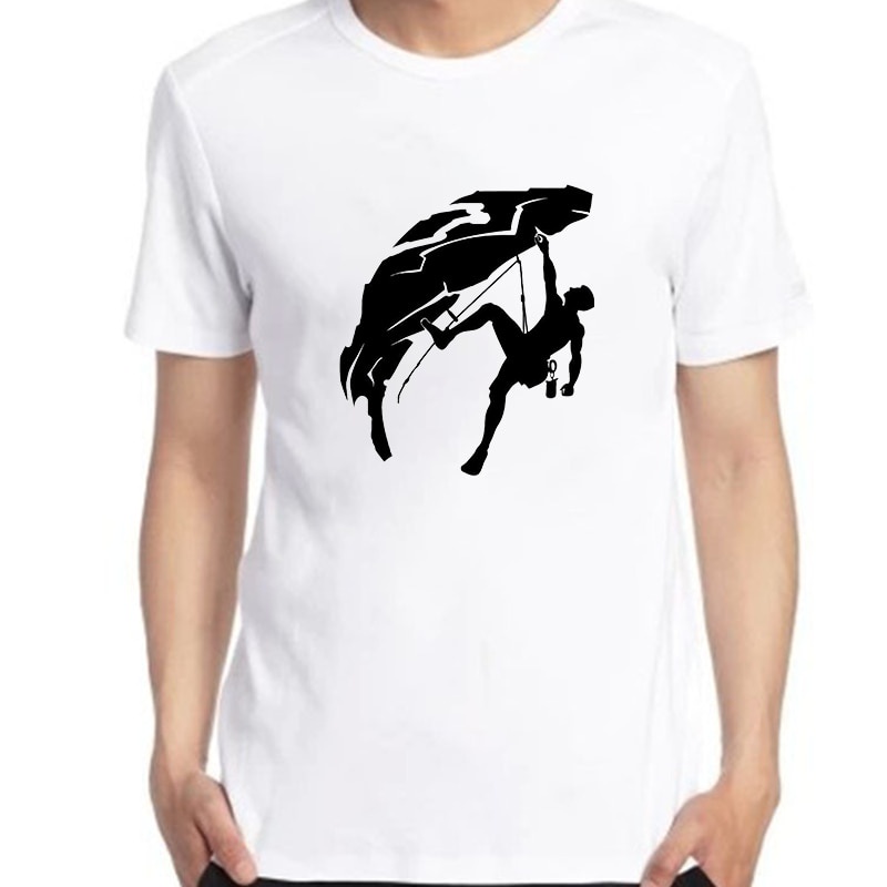 Climber graphic t shirts Summer Fashion O-Neck Short Sleeve T-shirt Climb Maximal Exercise graphic t shirts Summer Men clothing tops tee