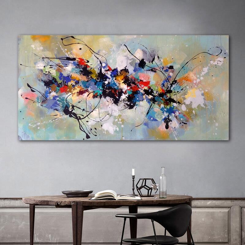 Abstract Colorful Decoration Oil Painting On Canvas Posters and Prints