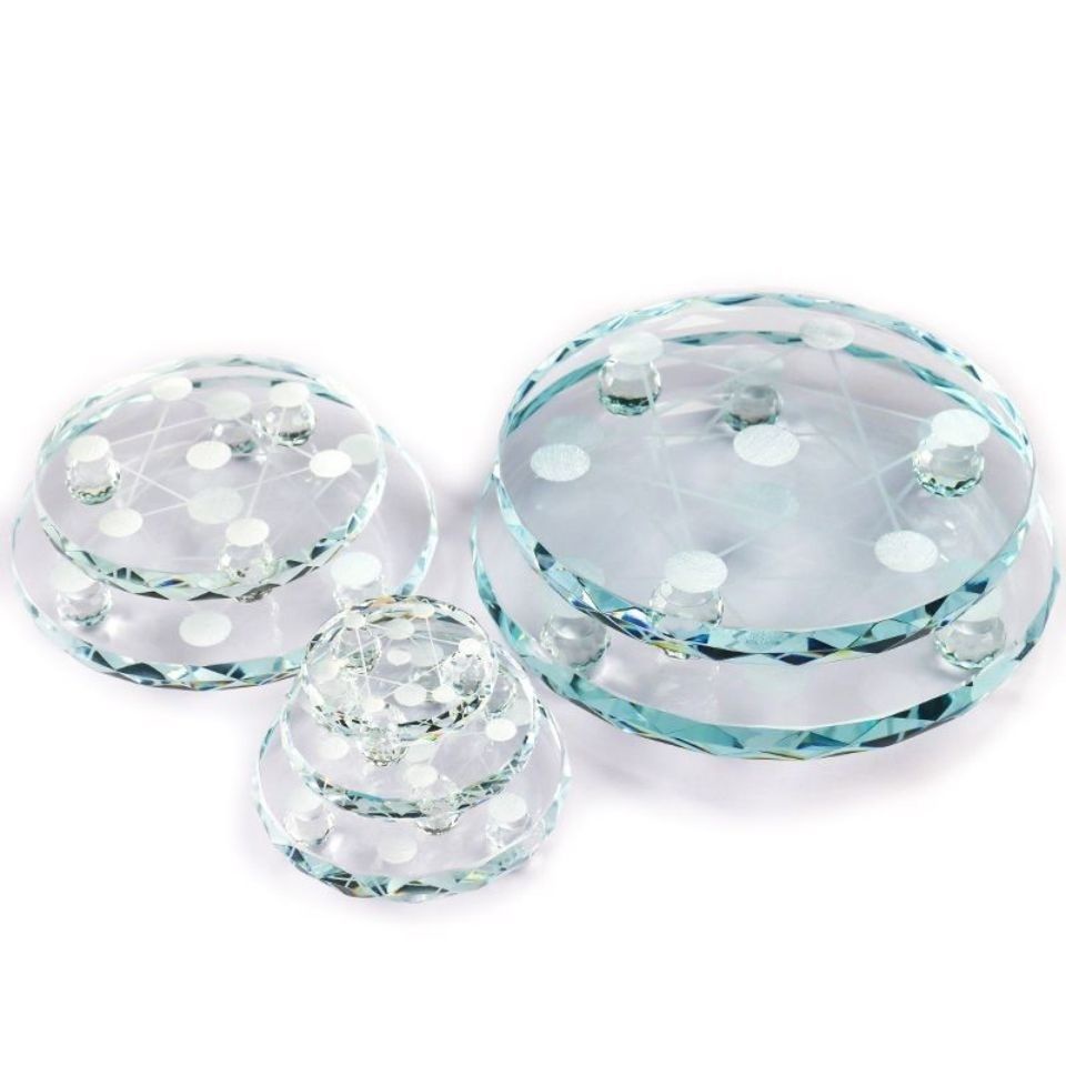 White Crystal Seven Star Array Tray Base Swing Plate Feng Shui Good ...