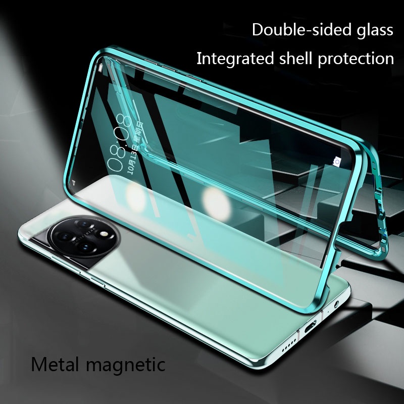 OnePlus 11 Magnetic Case with Tempered Glass