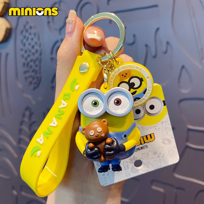 Genuine High-End Minions Keychain Female Cartoon Creative Exquisite ...