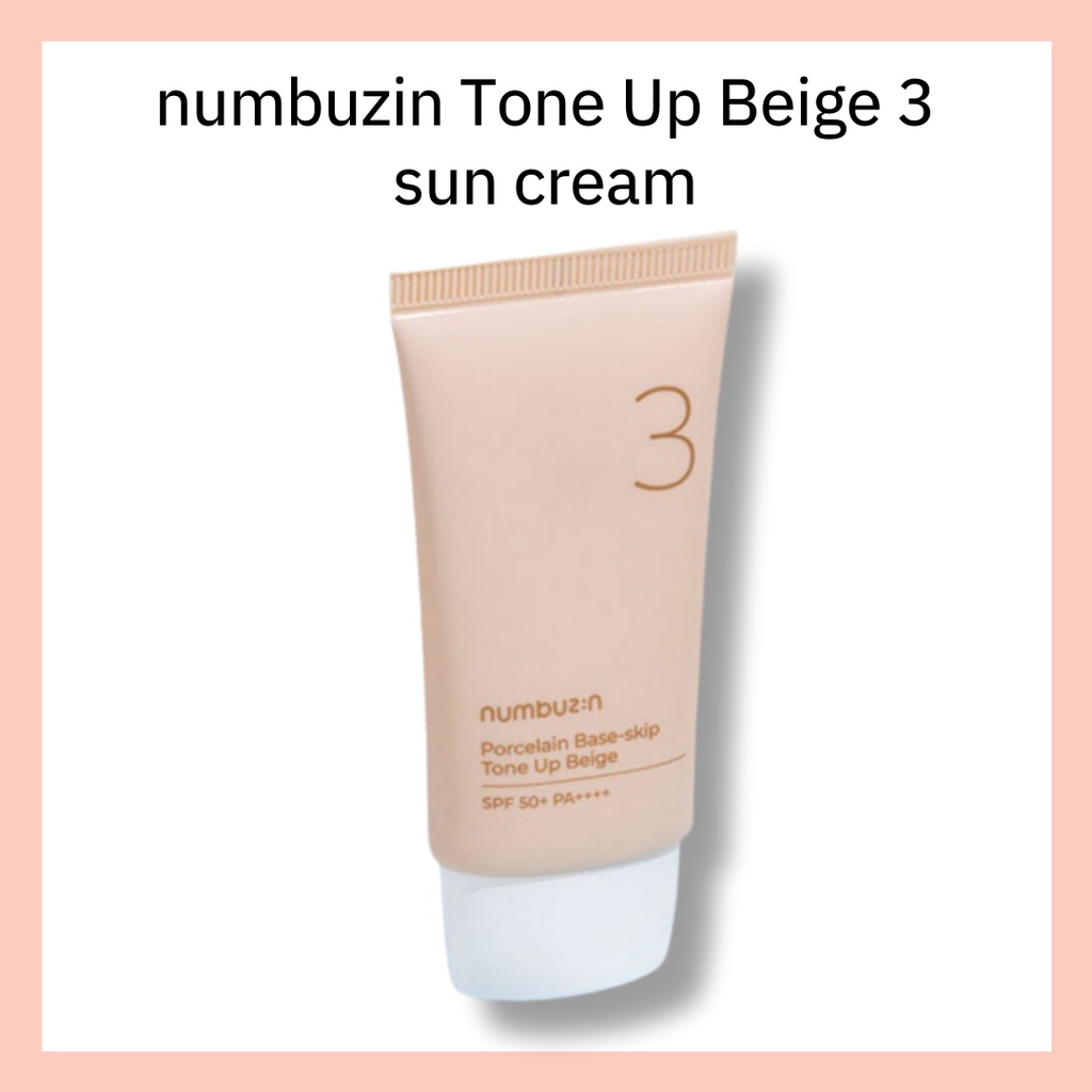 Numbuzin Foundation Skip Tone Up Sun Cream 50ml Spf 50+ Pa++++ Natural 