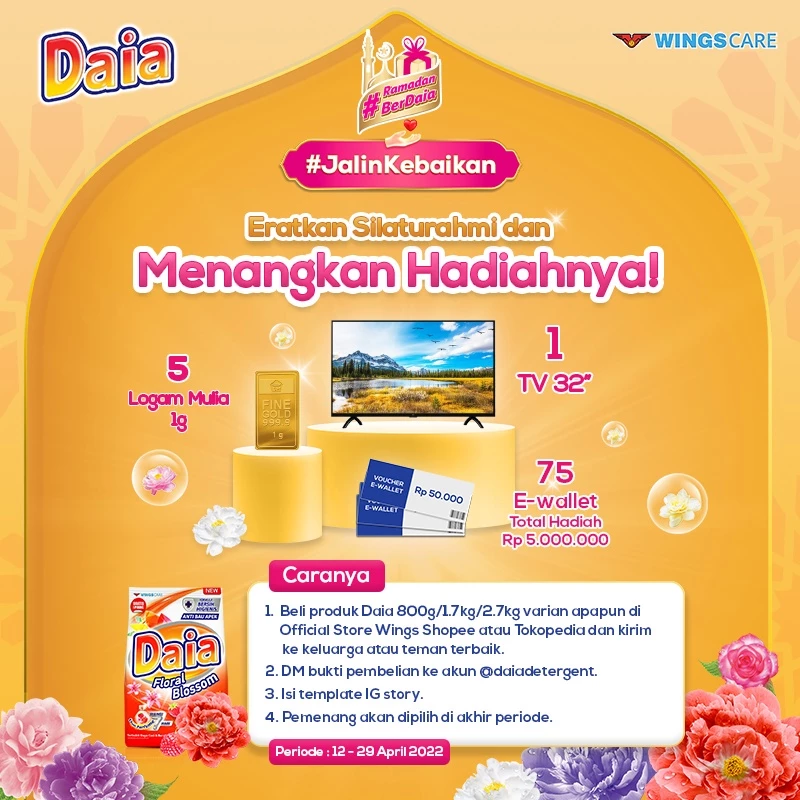 Daia Detergen Bubuk Putih 800 g x2 - Gambar 2
