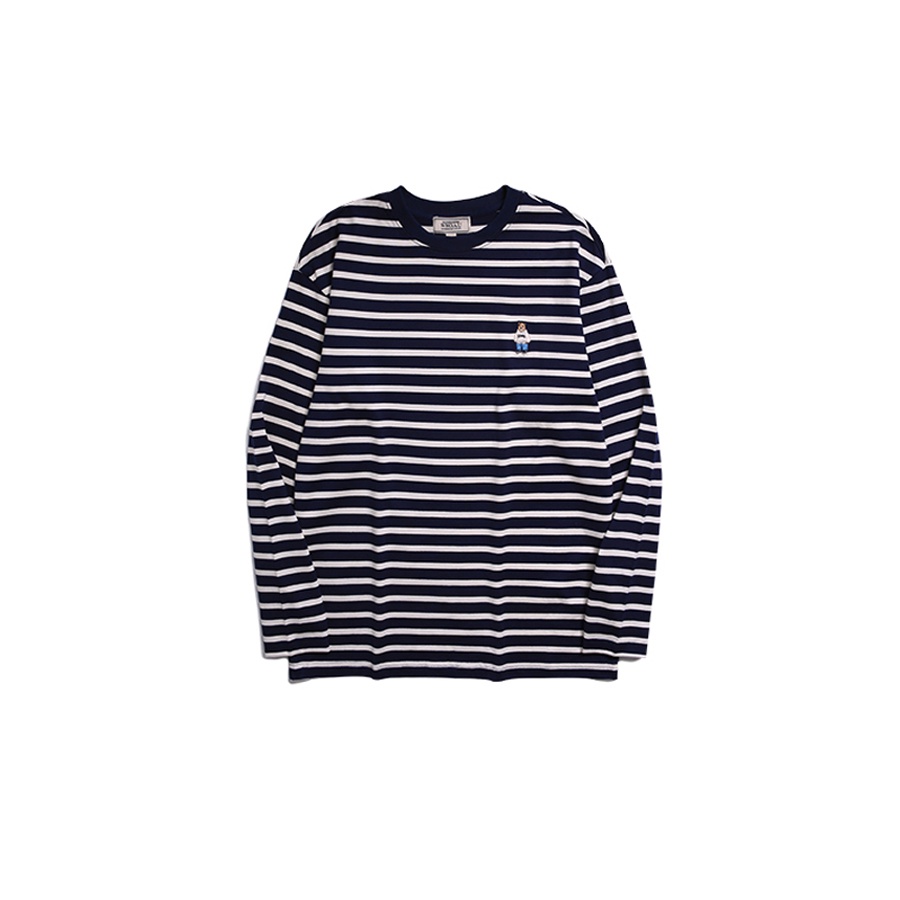 【WHO.A.U】Steve Stripe Long Sleeve T-shirt WHO.A.U] Steve Stripe Long Sleeve Tee | WHLSD2311U | Shopee
