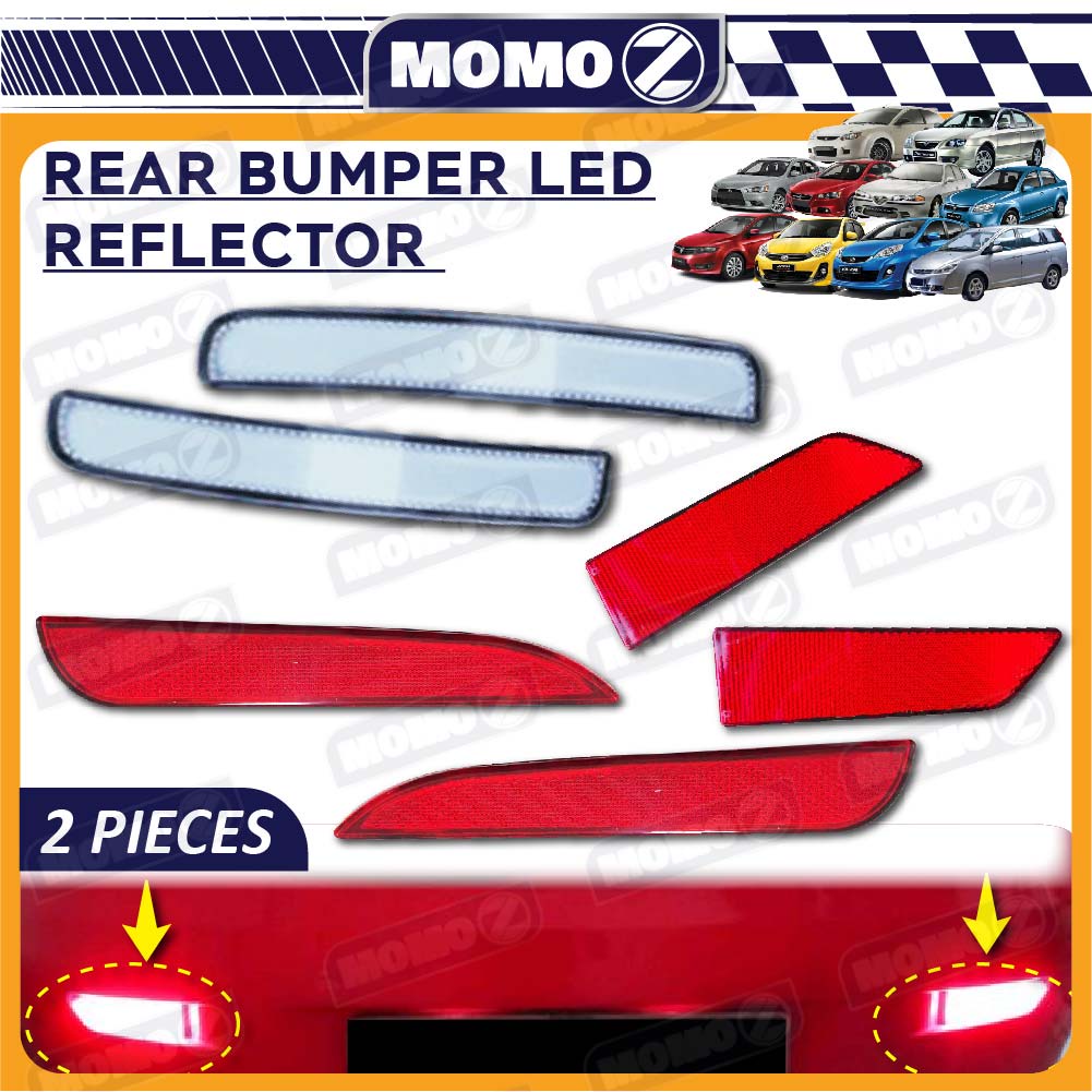 Car Rear Bumper Reflector LED Brake Lamp Proton Perodua Light Warning ...