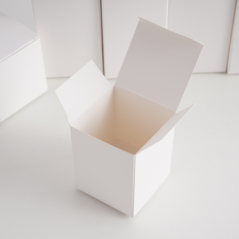 1pc White Gift Box Cardboard Packaging Box 350G Square Rectangular ...