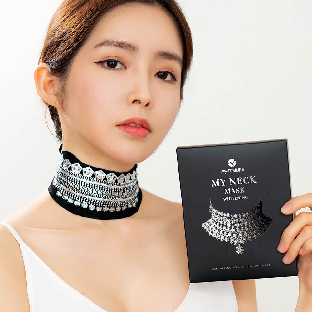 [MY FORMULA] Neck Mask Sheet for Brightening, Moisturizing, and AntiWrinkle Care / 5 Pcs. Per