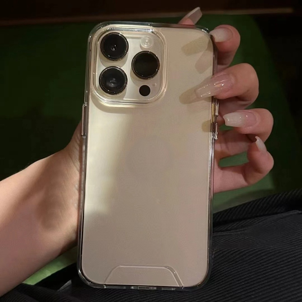 Space Hard Clear Transparent Casing for iPhone 14 Pro Max  13 Pro Max Mini / 12 Pro Max Mini / 11 Pro Max / XS Max / XR / X / 7+ / 8