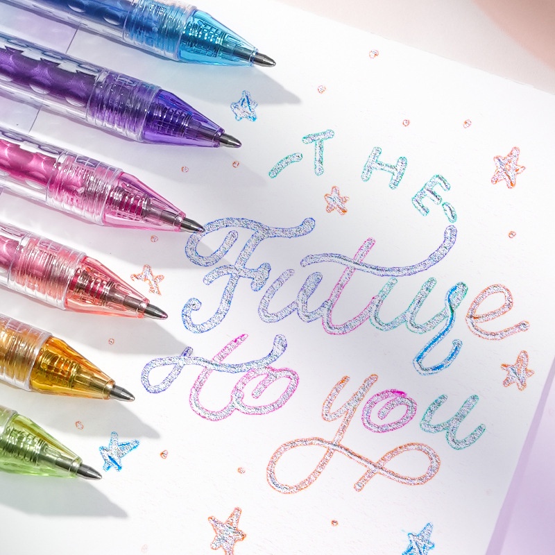 RUIXIANG 8Pcs/set Flash Silver Edge Double-line Outline Pen 1mm Ultra ...