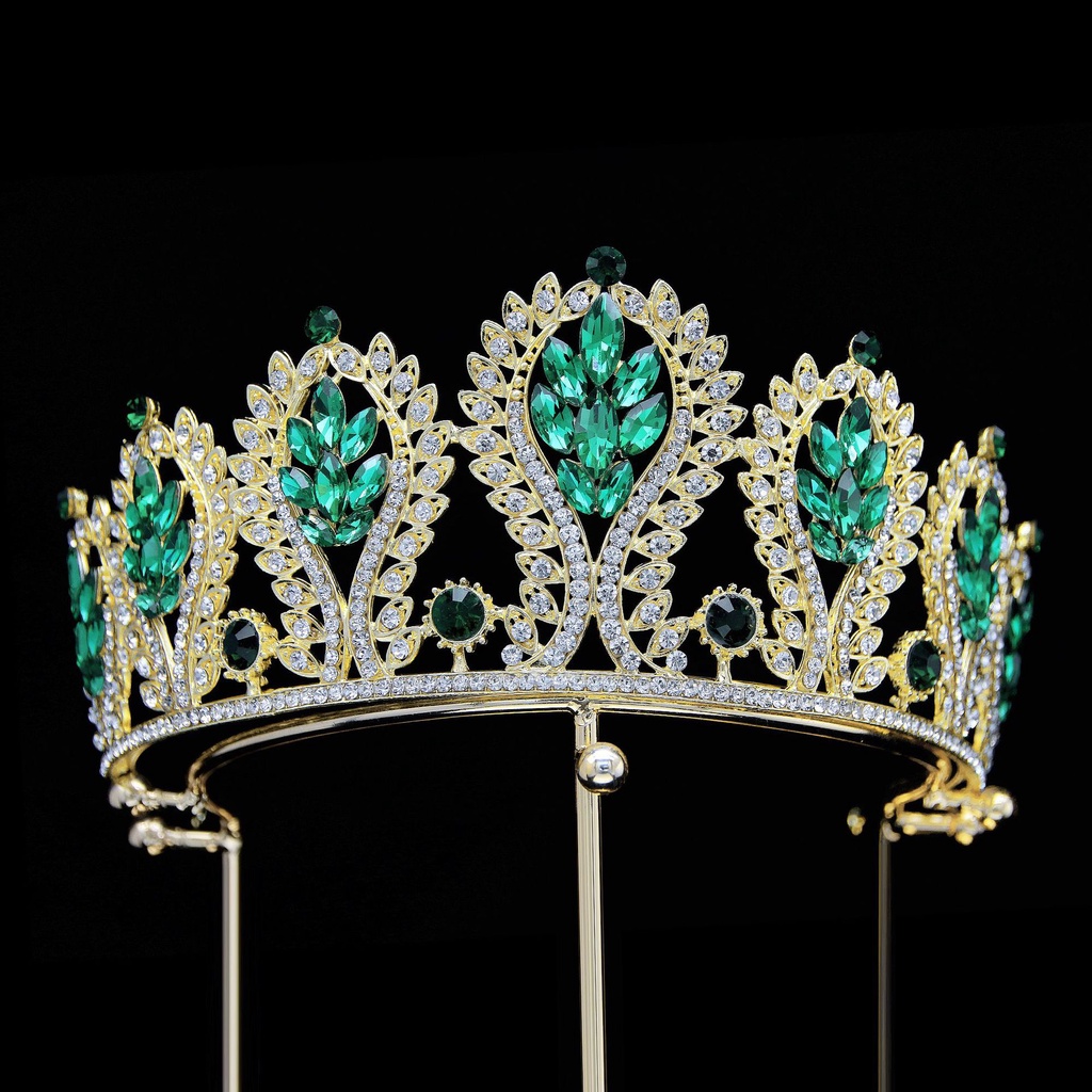 Crystal Bride Big Crown Atmosphere Luxury Rhinestone Beauty Pageant