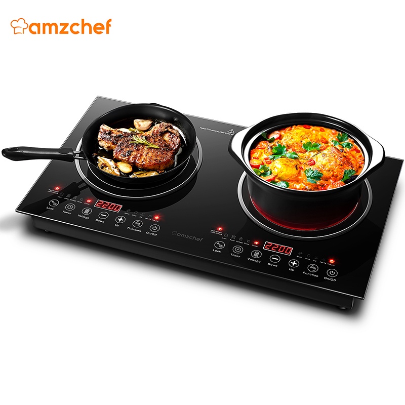 Amzchef 2 In 1 Electric stove Infrared Ceramic & Induction cooker 2200W