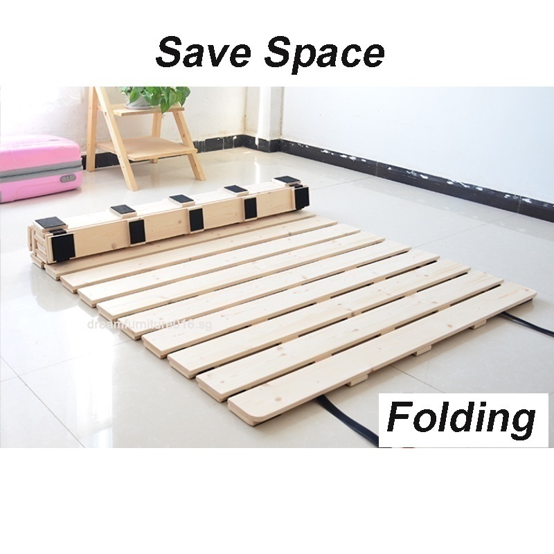 Solid Wood Tatami Bed Frame Floor Bed Frame Pine Bed Frame Save Space