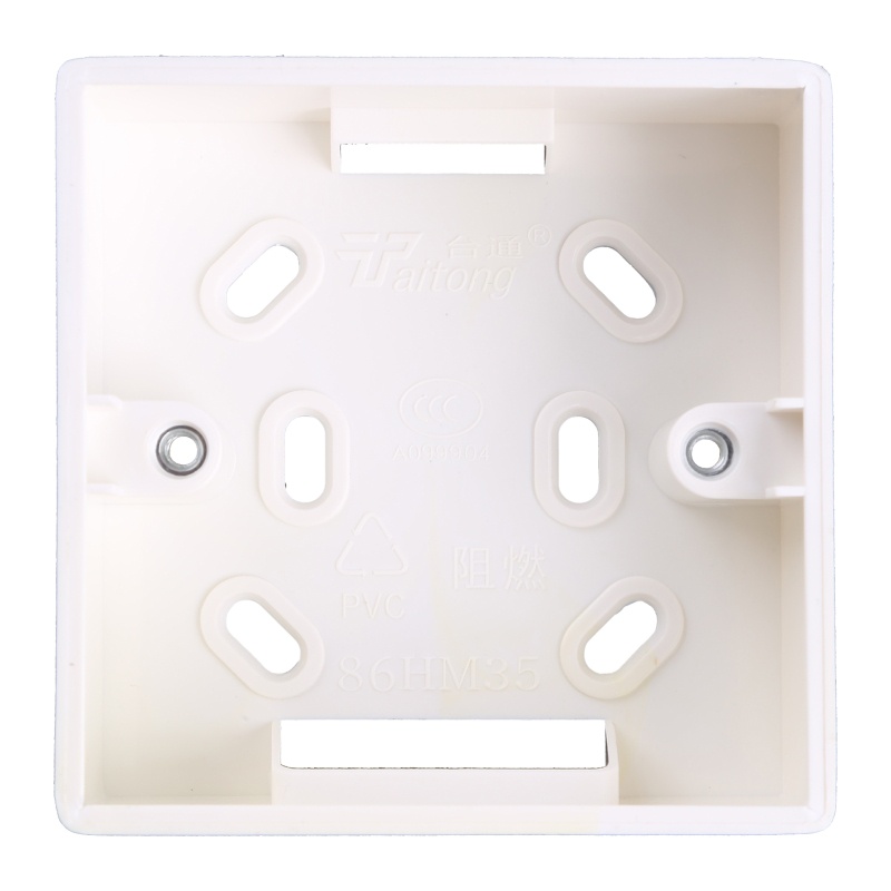 PCF* Electrical Outlet 86 Type Wall Switches Box White Plastic ...